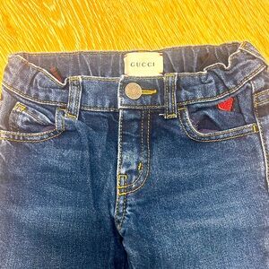 Beautiful gucci jeans for girls ( used) like new . As is